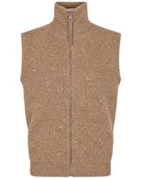Seventy - Sequin-Embellished Zip-Up Cardigan - Lyst