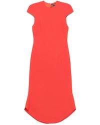 David Koma - Robe Mi-Longue À Manches Courtes - Lyst