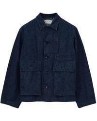 Lemaire - Giacca Denim Con Decorazione - Lyst