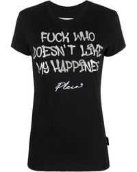 Philipp Plein - Sexy Pure Rhinestone-Embellished T-Shirt - Lyst