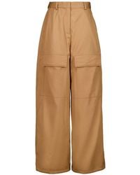 Stella McCartney - Wide-Leg Cargo Trousers - Lyst