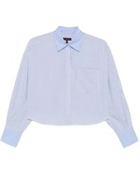 Rag & Bone - Striped Cropped Shirt - Lyst