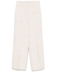 MSGM - Pantalones Con Efecto De Punto En Mezcla - Lyst