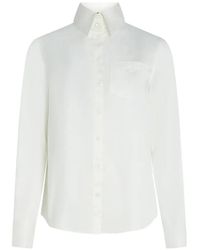 KARL LAGERFELD - Embroidered-Pocket Shirt - Lyst