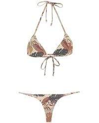 Amir Slama - Bikini Met Palmbladprint - Lyst