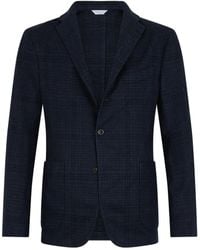 Boglioli - Checked Single-Breasted Blazer - Lyst