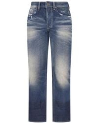 DIESEL - Distressed Faded Jeans - Lyst