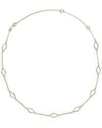 Jil Sander - Argyle-Pattern Brass Necklace - Lyst