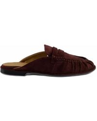 Toral Shoes - Khalo Suede Flat Mules - Lyst