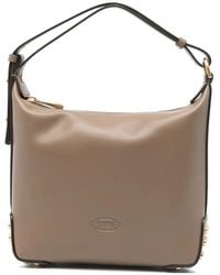 Tod's - Medium Studded Leather Bucket Bag - Lyst