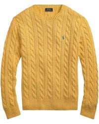 Polo Ralph Lauren - Pull En Coton À Maille Torsadé - Lyst