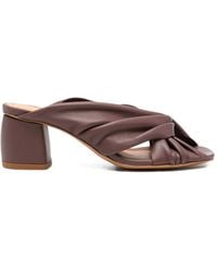 forte_forte - Nappa Crossed Sandals - Lyst