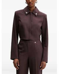 Silvian Heach - Embellished-collar jacket - Lyst
