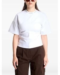 Calvin Klein - Logo-Neck Interlock T-Shirt - Lyst