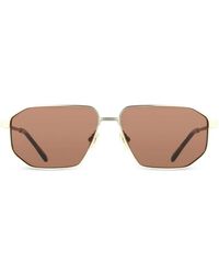 Ferragamo Eyewear - Geometric-Frame Sunglasses - Lyst