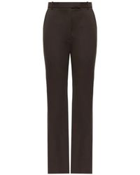 McQueen - Pleated Wool Trousers - Lyst