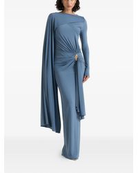 Manière De Voir - Edena Asym Ruched Draped Maxi Dress - Lyst