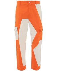 JW Anderson - Pantalones rectos con diseño colour block - Lyst