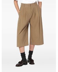 Mark Kenly Domino Tan - Pennie Pleated Shorts - Lyst