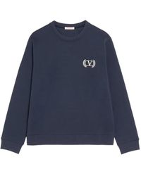 Valentino Garavani - Logo-Embroidered Sweatshirt - Lyst