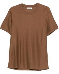 Sandro - Ribbed T-Shirt - Lyst