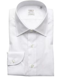 Borriello - Chemise En Coton À Col Italien - Lyst