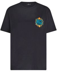Etro - T-shirt Con Ricamo - Lyst