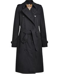 Burberry - Kensington Belted Double-breasted Logo Coat - Lyst