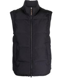 Canali - Zip-up Padded Gilet - Lyst