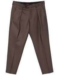 Michael Coal - Freddy Pleated Tapered Trousers - Lyst