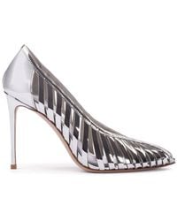 Le Silla - Cage Leather Pumps - Lyst