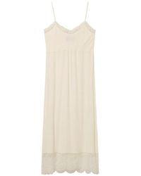 Simone Rocha - Lace-Trim Slip Midi Dress - Lyst