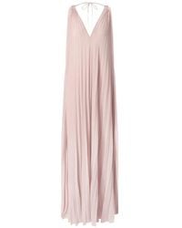 Pinko - Pleated Halterneck Maxi Dress - Lyst