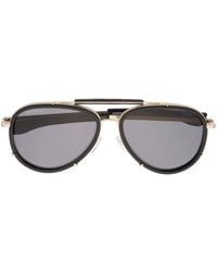 DSquared² - Pilot-Frame Logo-Debossed Sunglasses - Lyst