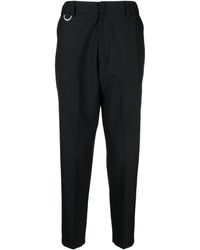 Low Brand - Pressed-crease Tapered Trousers - Lyst