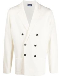 Drumohr - Double-Breasted Button Blazer - Lyst