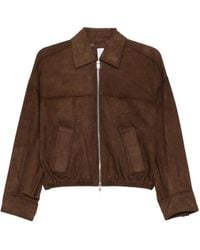 Bully - Perforated Zip Leather Jacket - Lyst