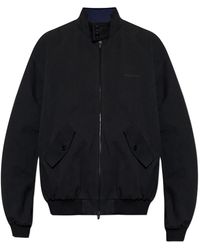 Balenciaga - Logo-Embroidered Bomber Jacket - Lyst