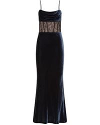Rebecca Vallance - Lace Panel Minerva Midi Dress - Lyst
