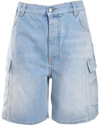 Off-White c/o Virgil Abloh - Denim Cargo Shorts - Lyst