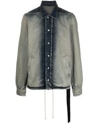 Rick Owens - Long-Sleeve Denim Jacket - Lyst
