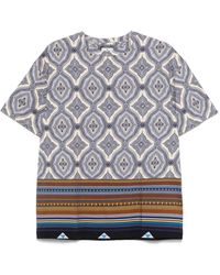 Etro - Printed Crewneck T-Shirt - Lyst