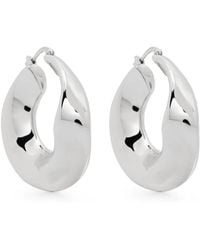 Jil Sander - Sculpted Hoop Earrings - Lyst
