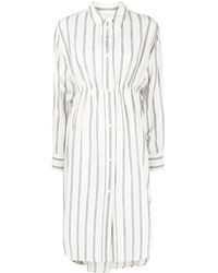 MM6 by Maison Martin Margiela - Striped Long-sleeve Shirt Dress - Lyst