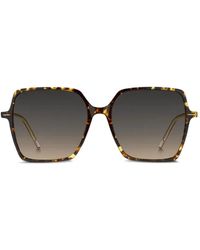 BOSS - Gafas de sol oversize con efecto de carey - Lyst