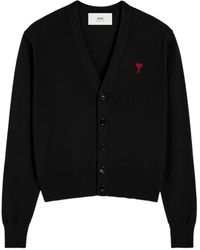 Ami Paris - Cardigan Mit Ami De Coeur-Motiv - Lyst