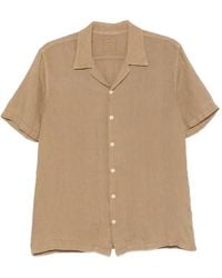 120% Lino - Short-Sleeve Camp-Collar Shirt - Lyst