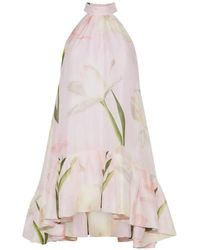 Cara Cara - Arca Floral-Print Ruffled Dress - Lyst