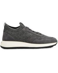 Tod's - Leather And Knit Sneakers - Lyst