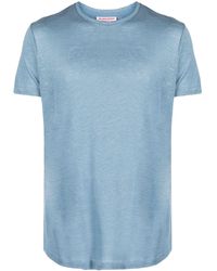 Orlebar Brown - T-shirt Van Linnen-vlasmix - Lyst